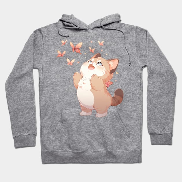 Cute Exotic Shorthair Cat Hoodie by SundayDonuts